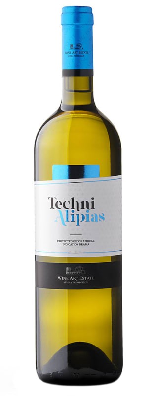 Wine Art Estate Techni Alipias White 2023 Front Bottle Shot