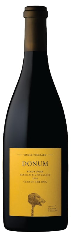 Donum Russian River Valley Pinot Noir 2018 Front Bottle Shot