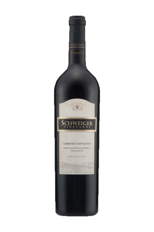 Schweiger Vineyards Cabernet Sauvignon 2014 Front Bottle Shot