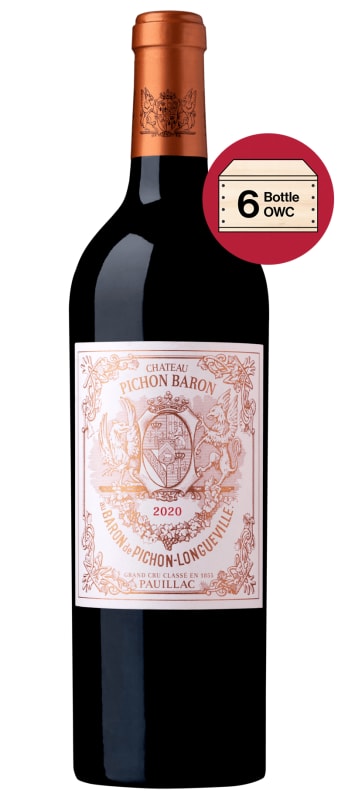 Chateau Pichon-Longueville Baron (6 Bottles in OWC) 2020 Front Bottle Shot
