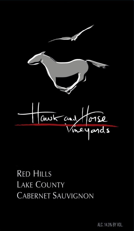 Hawk and Horse Vineyards Cabernet Sauvignon 2015 Front Label