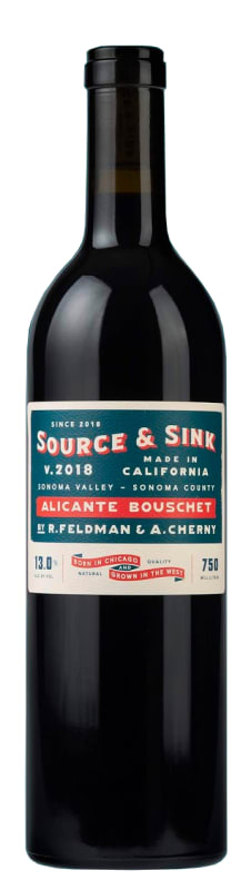 Source & Sink Alicante Bouschet 2018 Front Bottle Shot