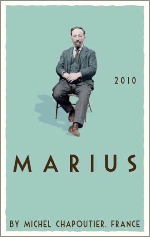 M. Chapoutier Marius Rouge 2010 Front Label