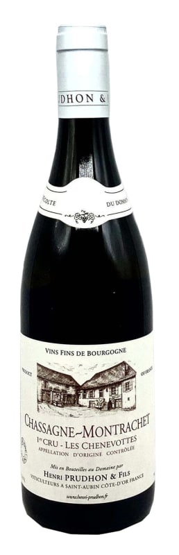 Domaine Henri Prudhon Chassagne-Montrachet Les Chenevottes Premier Cru 2023 Front Bottle Shot