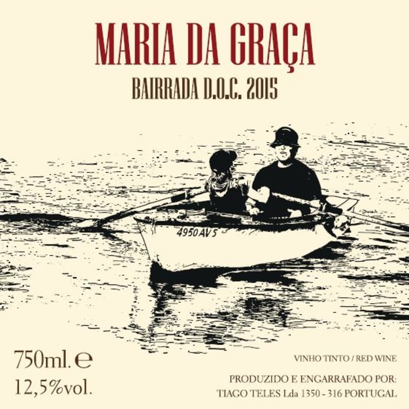 Tiago Teles Maria da Graca Tinto 2015 Front Label