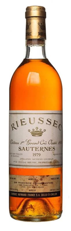 Chateau Rieussec Sauternes 1979 Front Bottle Shot