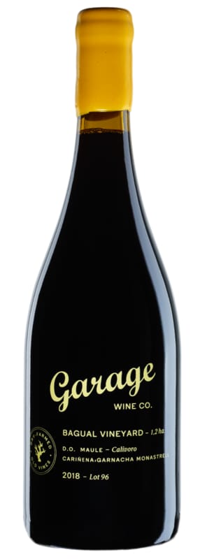 Garage Wine Co. Bagual Vineyard Lot 96 Carignan-Garnacha-Mataro 2018 Front Bottle Shot