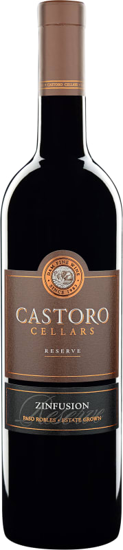 Castoro Cellars Zinfusion Reserve Zinfandel 2016 Front Bottle Shot