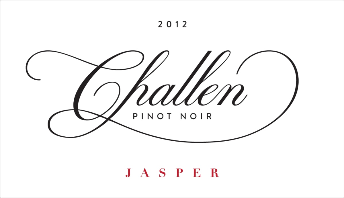 Challen Jasper Pinot Noir 2012 Front Label