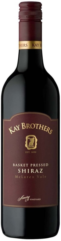 Kay Brothers Basket Pressed Shiraz 2014 Front Bottle Shot