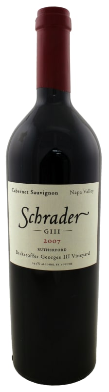Schrader Beckstoffer Georges III Vineyard GIII Cabernet Sauvignon 2007 Front Bottle Shot