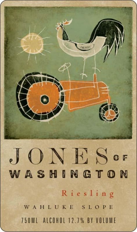 Jones of Washington Wine Riesling 2011 Front Label