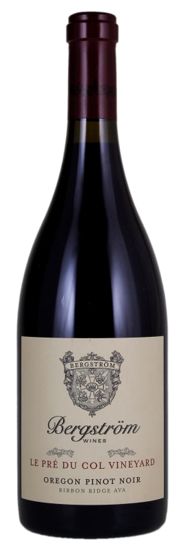 Bergstrom Ribbon Ridge Le Pre Du Col Vineyard Pinot Noir 2015 Front Bottle Shot