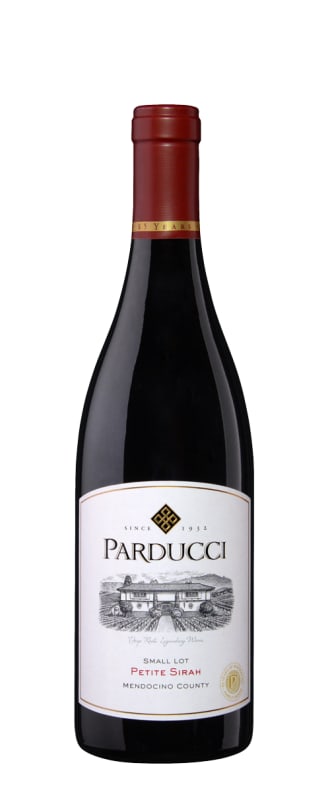 Parducci Small Lot Petite Sirah 2016 Front Bottle Shot