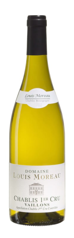 Domaine Louis Moreau Chablis Vaillons Premier Cru 2018 Front Bottle Shot
