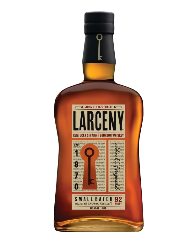 Larceny Straight Bourbon Whiskey Front Bottle Shot