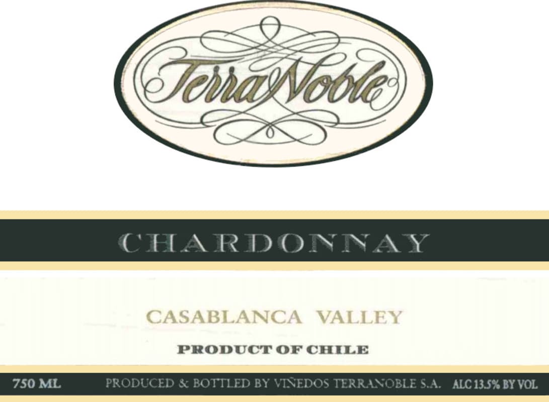 Terra Noble Vineyard Selection Chardonnay 2005 Front Label