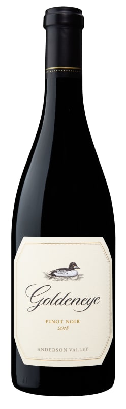 Goldeneye Anderson Valley Pinot Noir 2018 Front Bottle Shot
