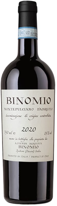 Azienda Agricola Binomio Montepulciano d'Abruzzo Riserva 2020 Front Bottle Shot