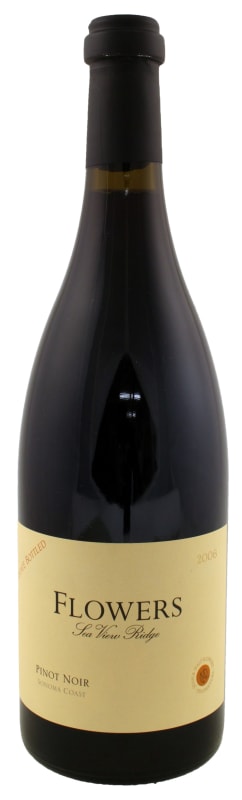 Flowers Sea View Ridge Estate Pinot Noir 2006 Front Bottle Shot