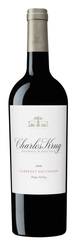 Charles Krug Cabernet Sauvignon 2019 Front Bottle Shot
