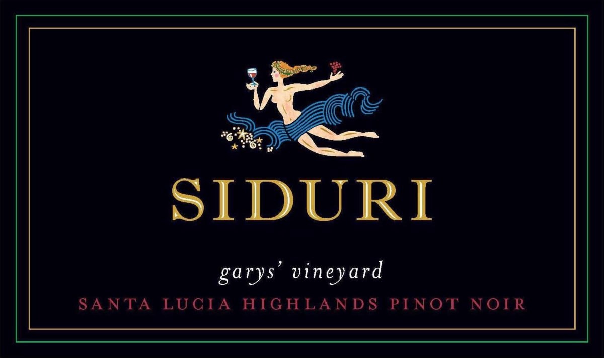 Siduri Garys' Vineyard Pinot Noir 2016 Front Label