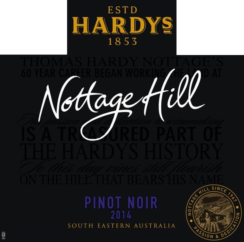 Hardys Nottage Hill Pinot Noir 2014 Front Label