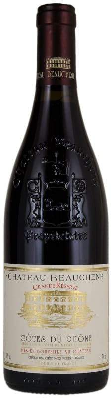 Chateau Beauchene Cotes du Rhone Grande Reserve 2017 Front Bottle Shot