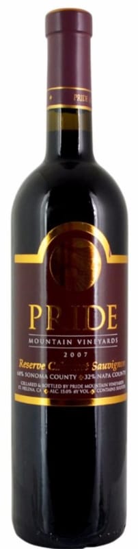 Pride Mountain Vineyards Reserve Cabernet Sauvignon (1.5 Liter Magnum) 2007 Front Bottle Shot