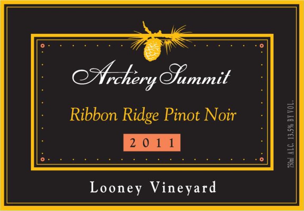 Archery Summit Looney Vineyard Pinot Noir 2011 Front Label