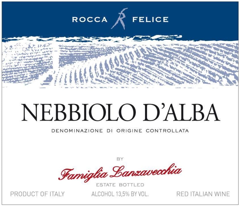 Rocca Felice NEBBIOLO D'ALBA 2020 Front Label
