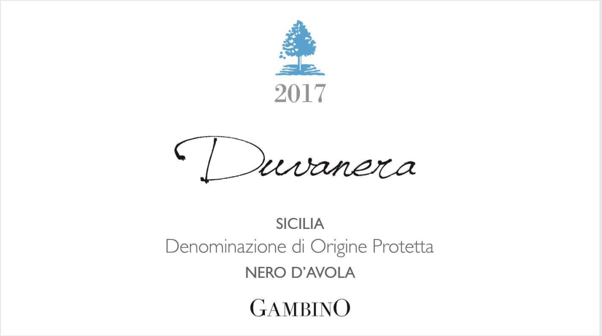 Azienda Agricola Gambino Duvanera Terre Siciliane Rosso IGT 2017 Front Label