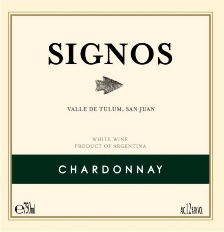 Bodegas Callia Signos Chardonnay 2015 Front Label