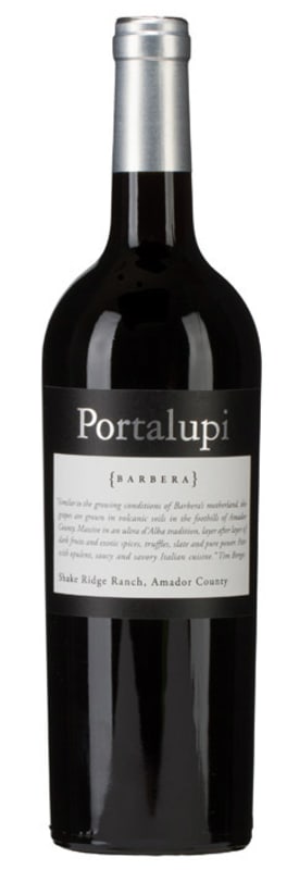 Portalupi Shake Ridge Ranch Barbera 2020 Front Bottle Shot
