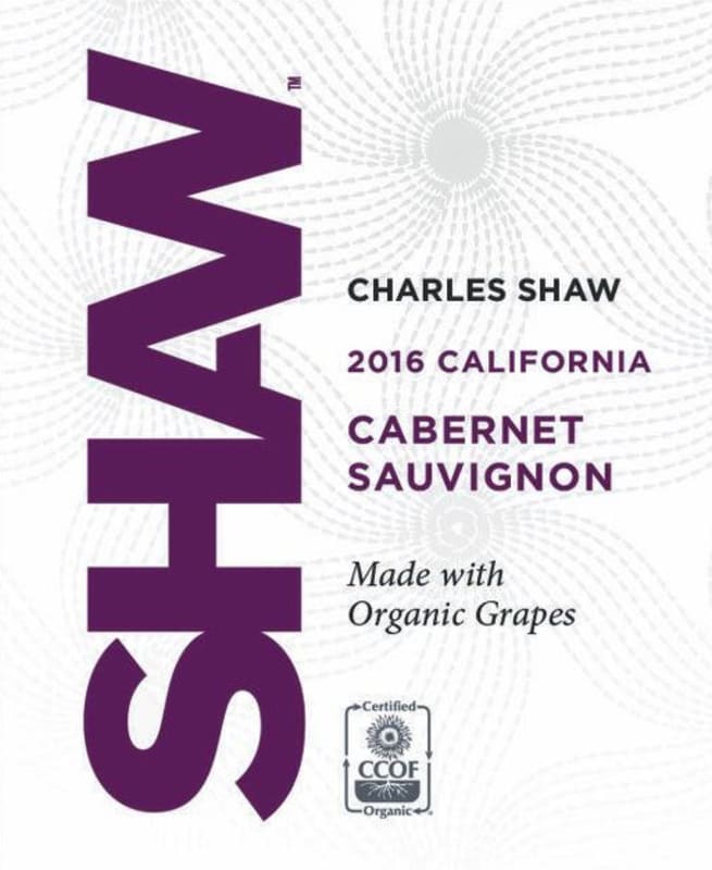 Charles Shaw Cabernet Sauvignon 2016 Front Label