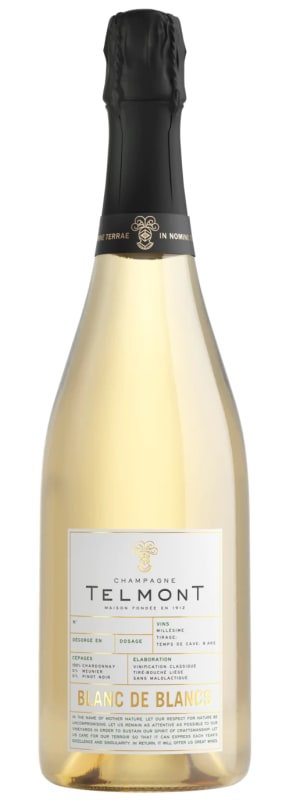 Champagne Telmont Blanc de Blancs 2014 Front Bottle Shot