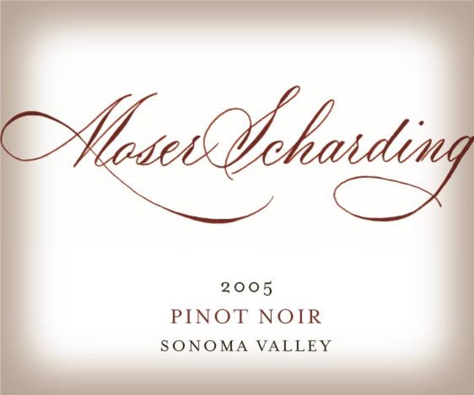 Cartlidge & Browne Moser Scharding Pinot Noir 2005 Front Label