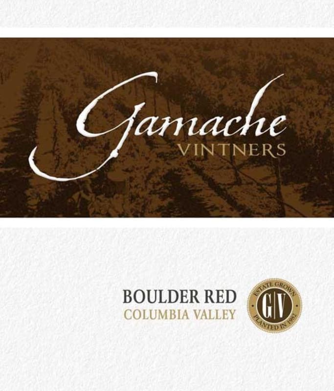 Gamache Vintners Estate Boulder 2011 Front Label