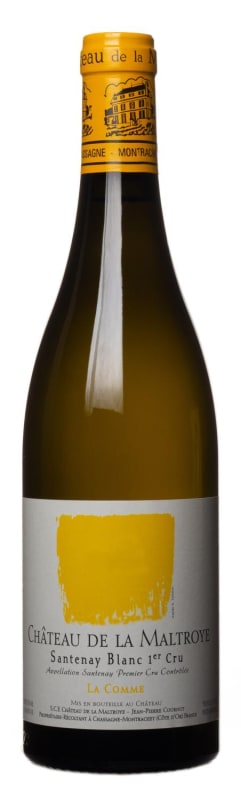 Chateau de la Maltroye Santenay La Comme Premier Cru Blanc 2017 Front Bottle Shot