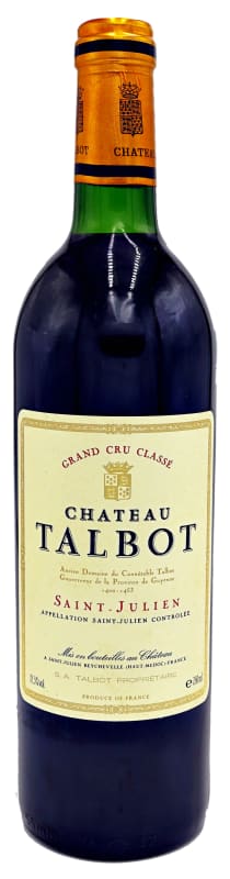 Chateau Talbot 1990 Front Bottle Shot