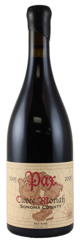 Pax Cuvee Moriah Syrah 2005 Front Bottle Shot