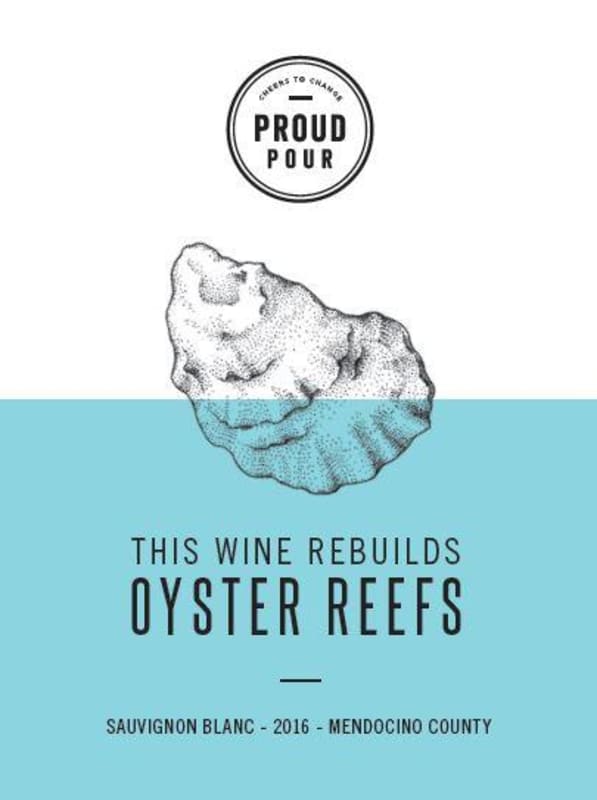 Proud Pour The Oyster Sauvignon Blanc 2016 Front Label