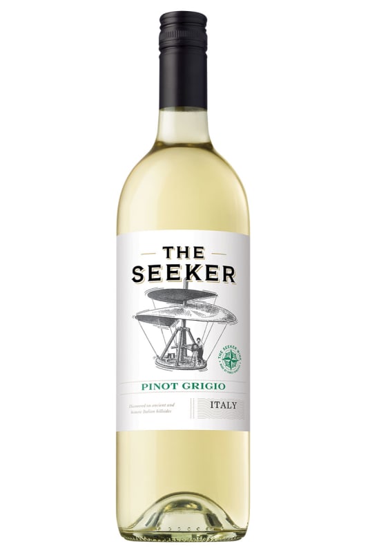 The Seeker Pinot Grigio 2022 Front Bottle Shot
