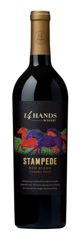 14 Hands Stampede Red Blend 2016 Front Bottle Shot