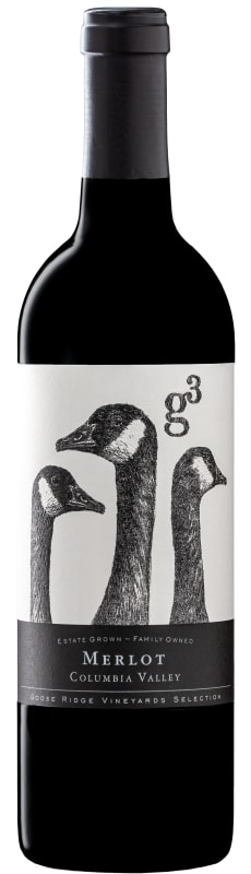 Goose Ridge G3 Merlot 2020 Front Bottle Shot