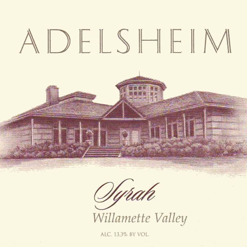 Adelsheim Syrah 2007 Front Label