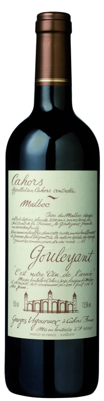 Georges Vigouroux Gouleyant Malbec 2018 Front Bottle Shot