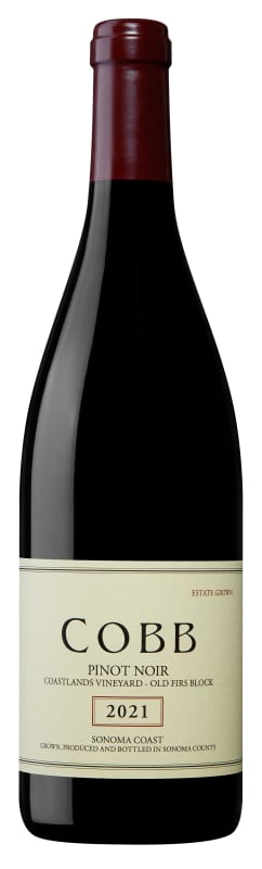 Cobb Wines Coastlands Vineyard Old Firs Block Pinot Noir 2021 Front Bottle Shot