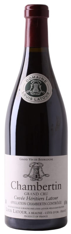 Louis Latour Chambertin Cuvee Heritiers Grand Cru 2019 Front Bottle Shot