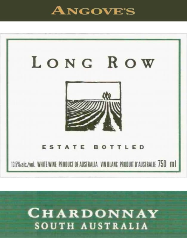 Angove Family Winemakers Long Row Chardonnay 2016 Front Label